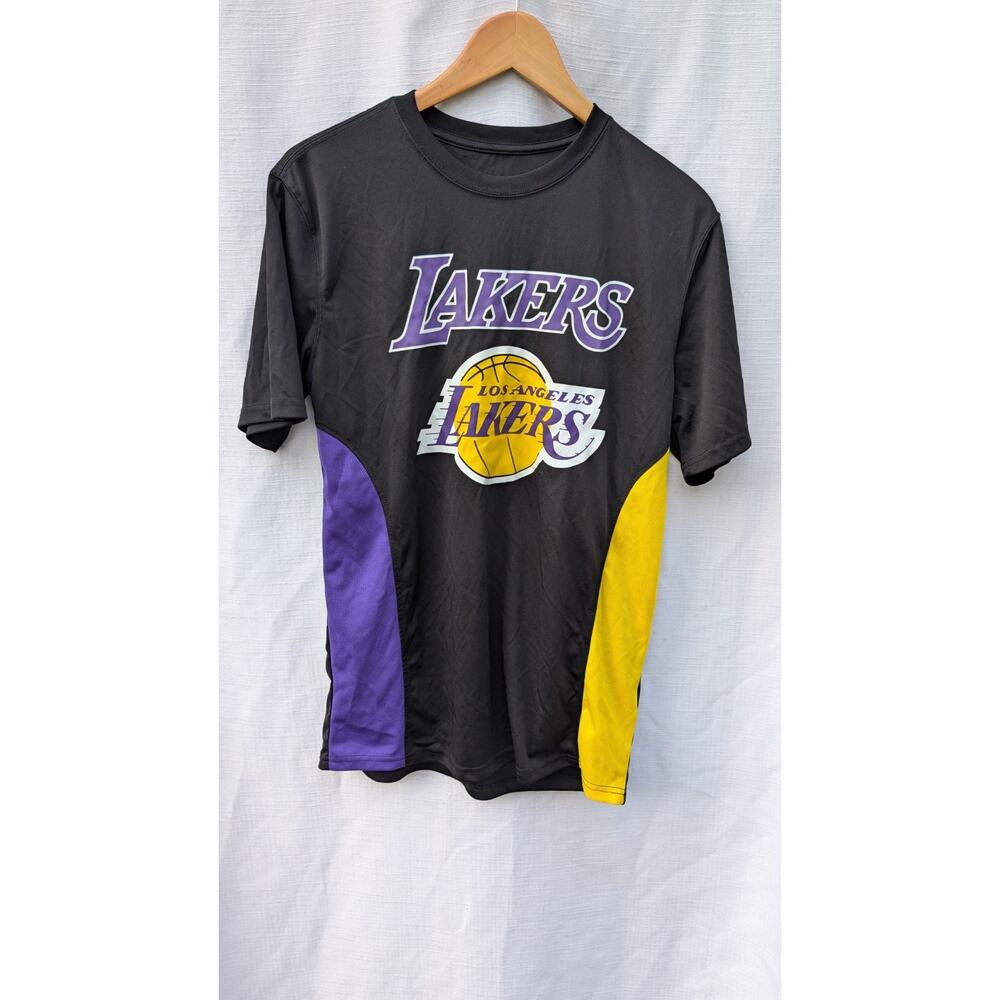NBA Mens LeBron James Activewear Jersey Tee Shirt Sz M Los‎ Angeles Lakers #6